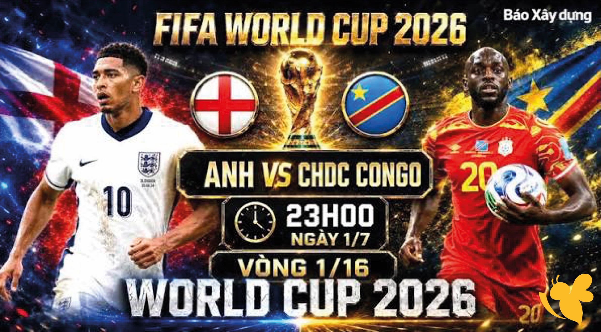 ترقبوا البث المباشر لمباراة إنجلترا ضد الكونغو الديمقراطية في كأس العالم 2026