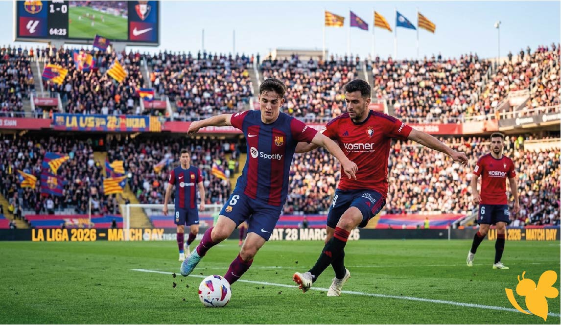 مباراة برشلونة وأوساسونا اليوم في الليغا 2026: الموعد، القنوات الناقلة، والتشكيلة المتوقعة