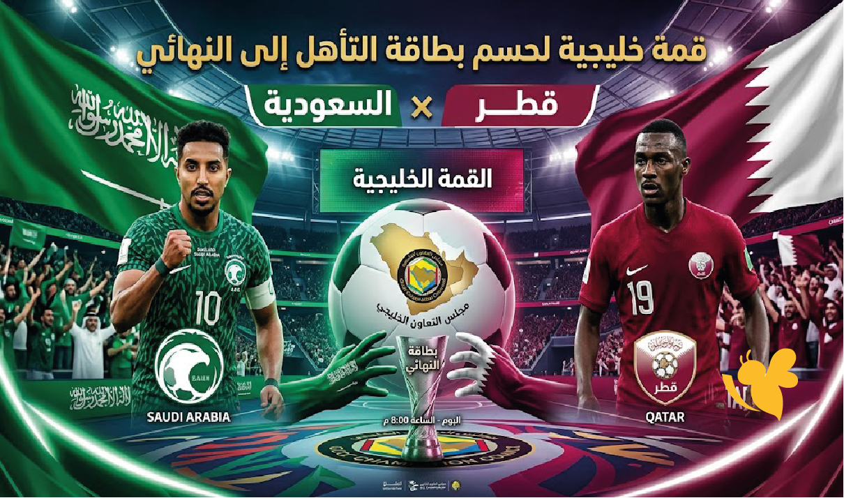 السعودية وقطر.. قمة خليجية لحسم بطاقة التأهل إلى النهائي السعودية وقطر.. قمة خليجية لحسم بطاقة التأهل إلى النهائي