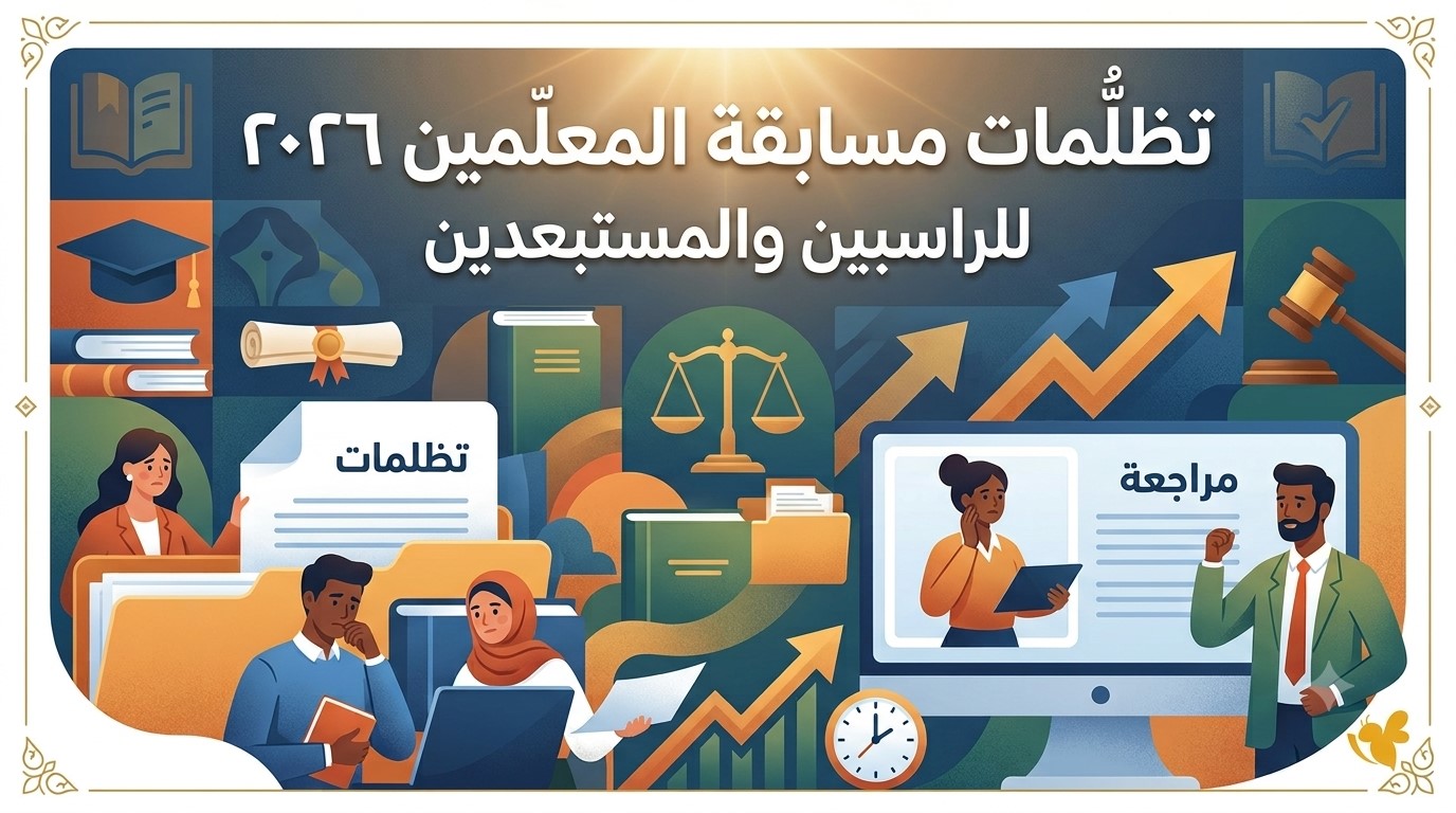 تظلمات مسابقة المعلمين 2026.. الرابط الرسمي وموعد التقديم وخطوات التسجيل والمستندات المطلوبة للمتقدمين المستبعدين