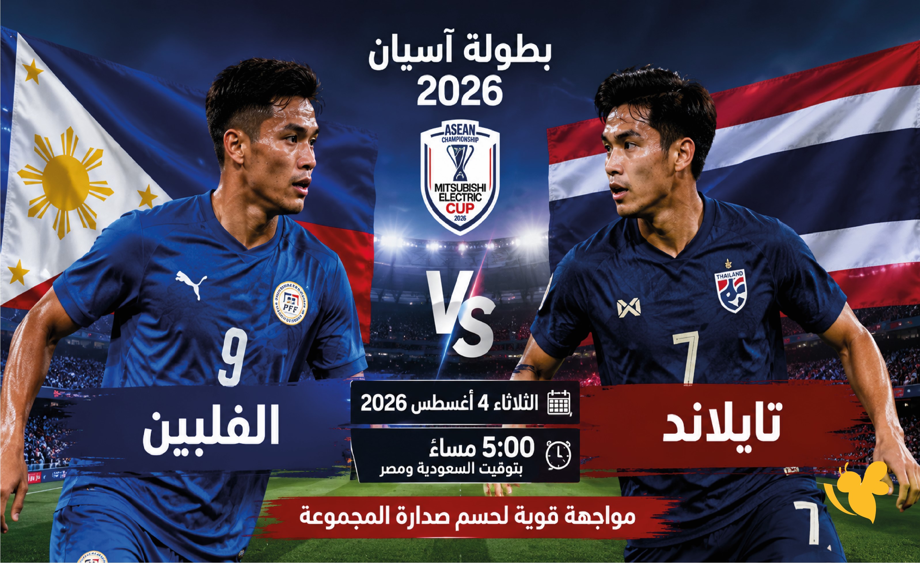 قمة آسيوية مرتقبة.. الفلبين تواجه تايلاند في مواجهة مصيرية ببطولة آسيان 2026​​​​​​​
