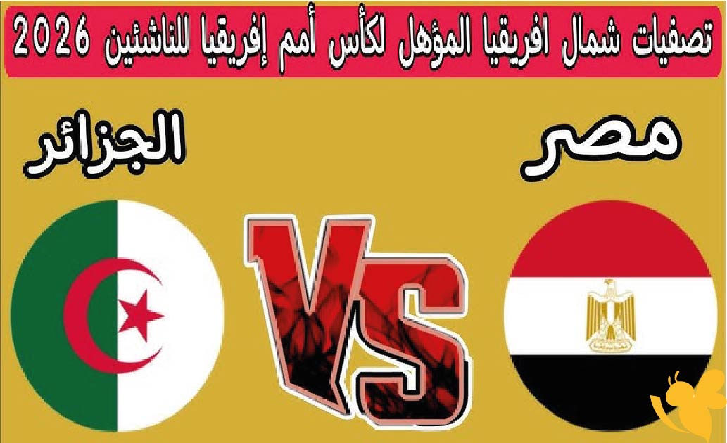 حصرياً مشاهدة البث المباشر لمباراة مصر ضد الجزائر للناشئين اليوم بدون تقطيع&nbsp;