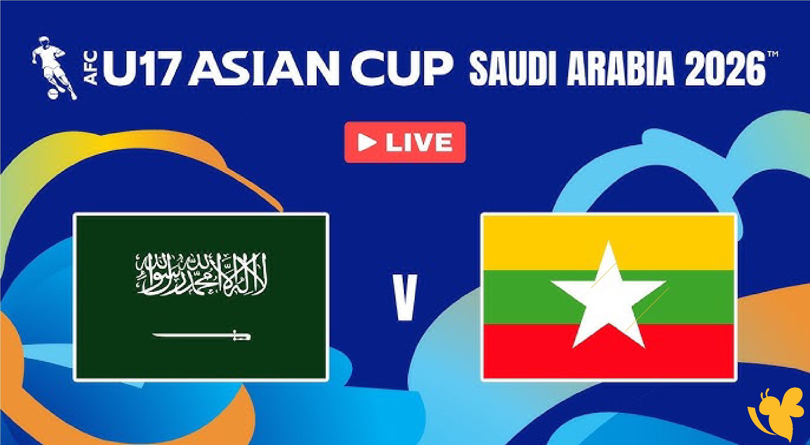 متابعة مباشرة لمباراة السعودية وميانمار ضمن كأس آسيا تحت 17 سنة