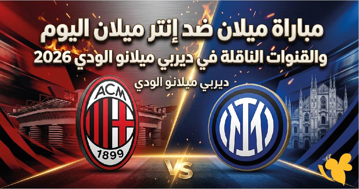 موعد مباراة ميلان ضد إنتر ميلان اليوم والقنوات الناقلة في ديربي ميلانو الودي 2026
