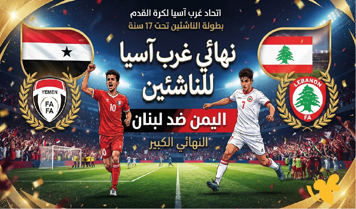 مشاهدة مباراة اليمن ضد لبنان في نهائي غرب آسيا للناشئين .. الموعد والقنوات الناقلة
