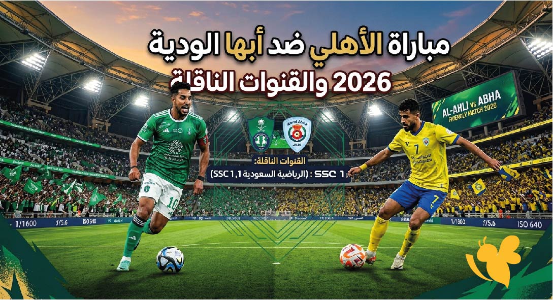 موعد مباراة الأهلي ضد أبها الودية 2026 والقنوات الناقلة والتشكيل المتوقع