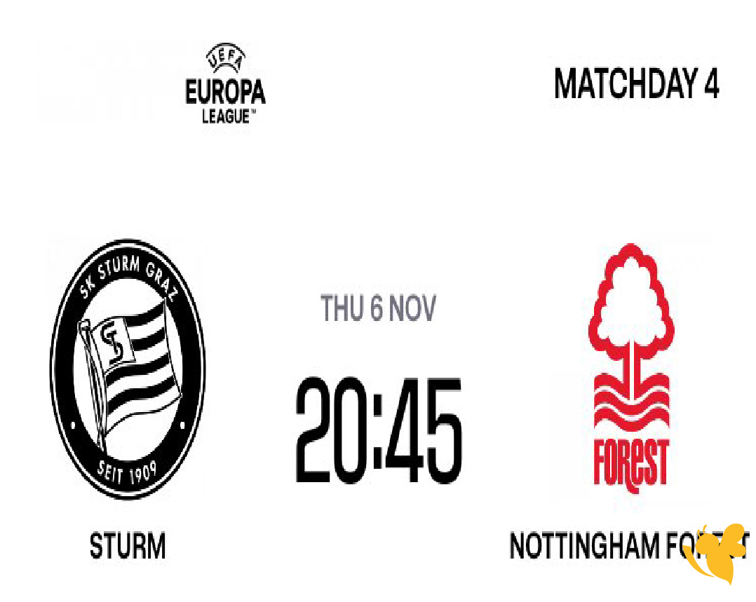 لاتفوتوا مشاهدة مباراة شتورم غراتس ضد نوتنغهام فورست بث مباشر&nbsp;في الدوري الأوروبي