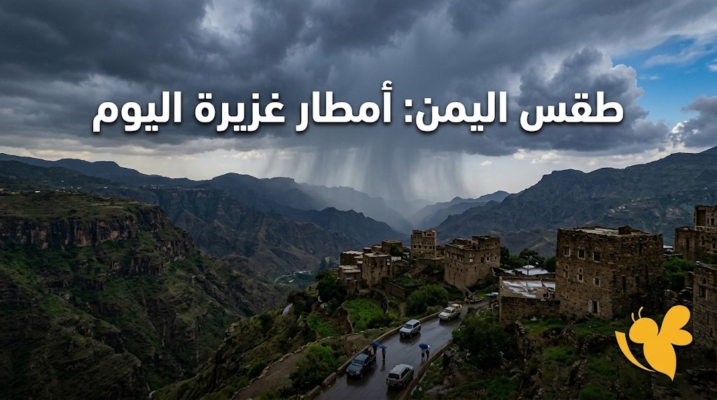 الأرصاد يحذر سكان اليمن.. أمطار رعدية وسيول ودرجات حرارة مرتفعة