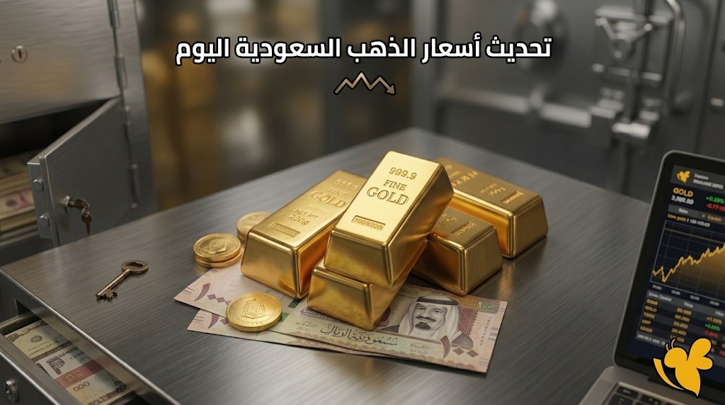 أسعار الذهب اليوم في السعودية.. سعر عيار 21 و24 والجنيه الذهب