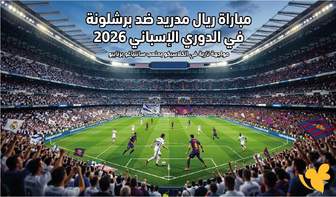 تعرف على القنوات الناقلة لمباراة ريال مدريد ضد برشلونة في الدوري الإسباني 2026