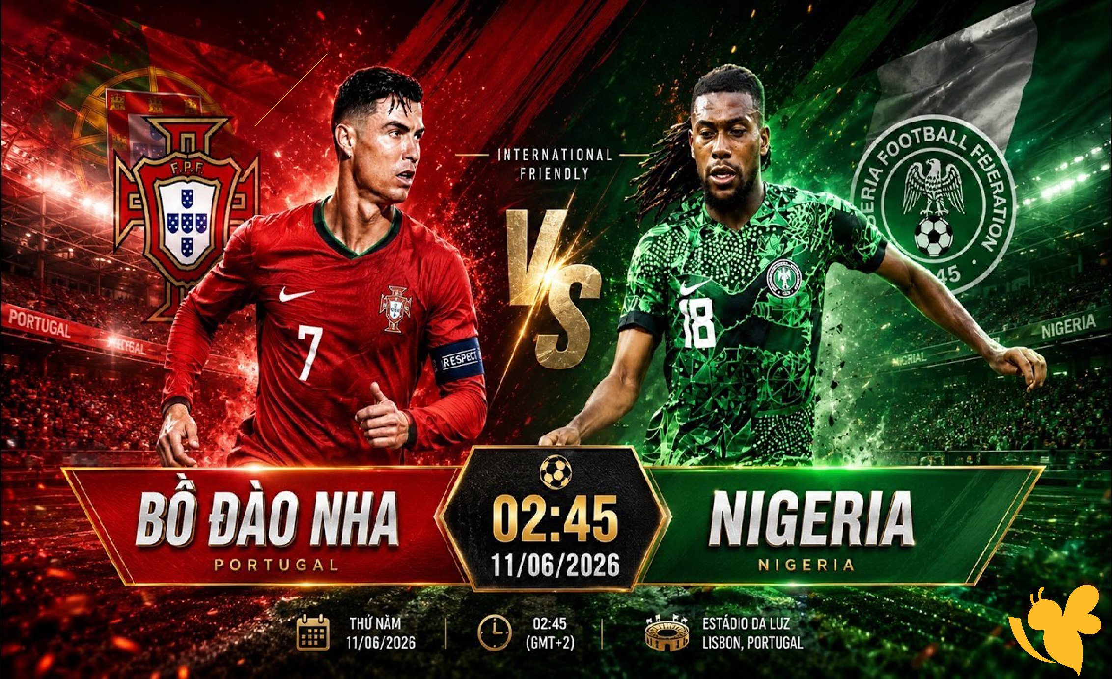 شاهد الآن مباراة البرتغال ضد نيجيريا الودية.. اختبار قوي قبل كأس العالم 2026