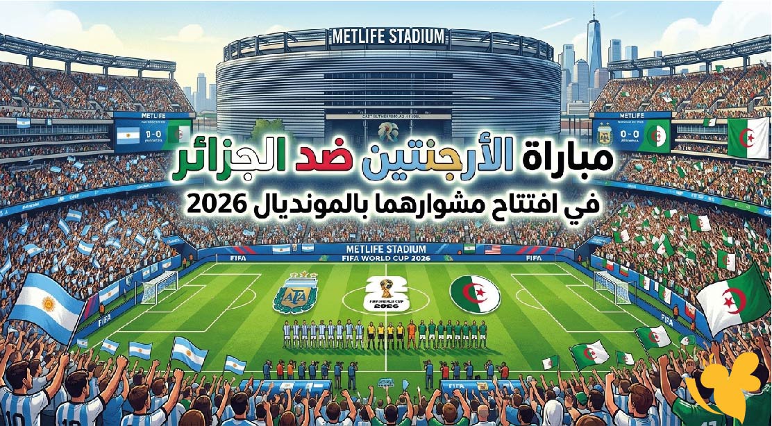 تفاصيل موعد مباراة الأرجنتين ضد الجزائر في افتتاح مشوارهما بالمونديال 2026