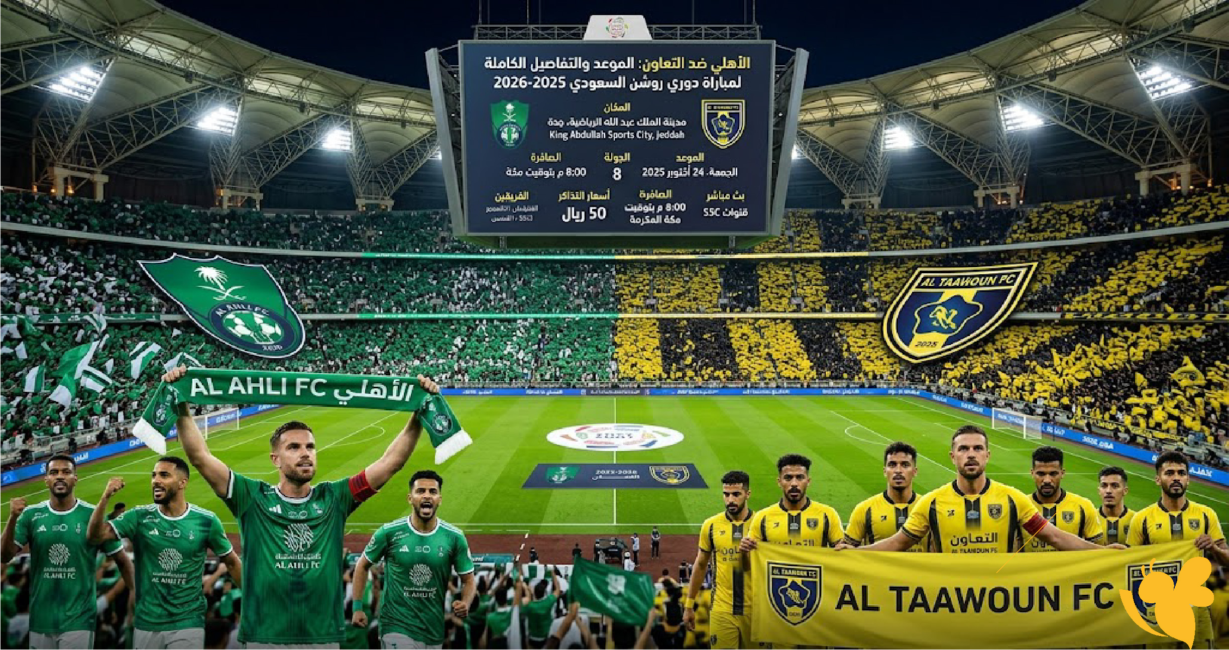 Yalla live app شاهدوا مباراة الأهلي ضد التعاون في دوري روشن السعودي 2026