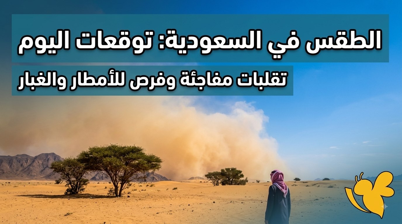 أين تهطل الأمطار الرعدية اليوم في السعودية؟ وما المناطق المتأثرة بالغبار؟