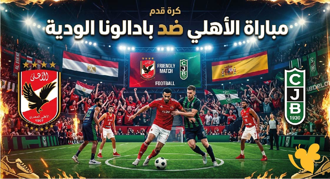 مشاهدة مباراة الأهلي ضد بادالونا اليوم.. الموعد والقنوات الناقلة والتشكيل المتوقع مشاهدة مباراة الأهلي ضد بادالونا اليوم.. الموعد والقنوات الناقلة والتشكيل المتوقع