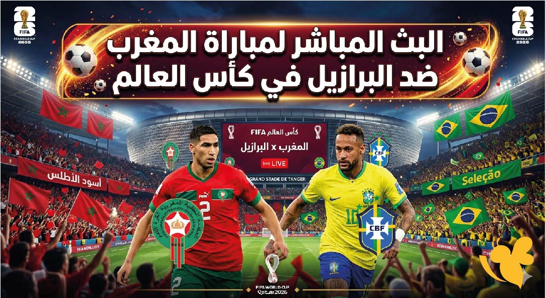 Yalla Live&nbsp;متابعة البث المباشر لمباراة المغرب ضد البرازيل&nbsp;في كأس العالم 2026