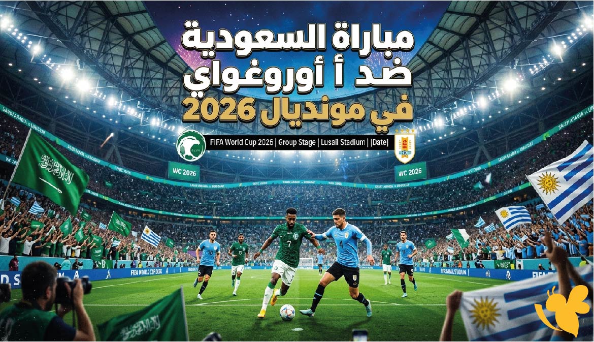 موعد مباراة السعودية ضد أوروغواي في مونديال 2026 والقنوات الناقلة والتفاصيل الكاملة