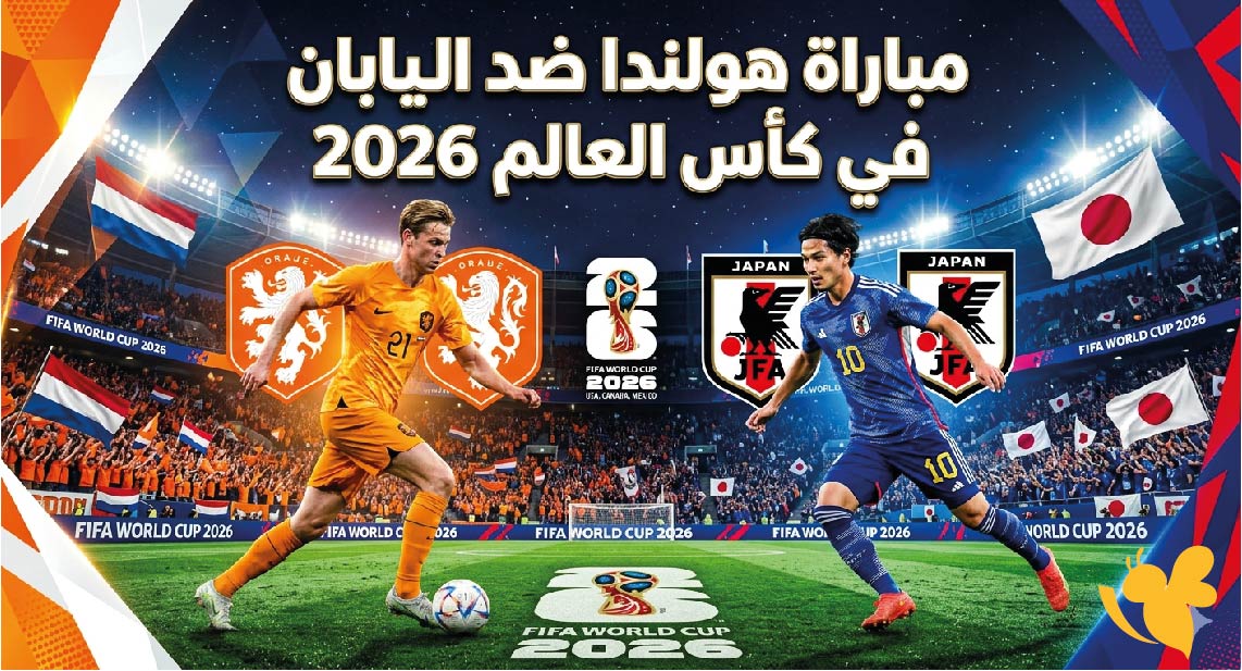 ما هو موعد مباراة هولندا ضد اليابان في كأس العالم 2026؟ والقنوات الناقلة