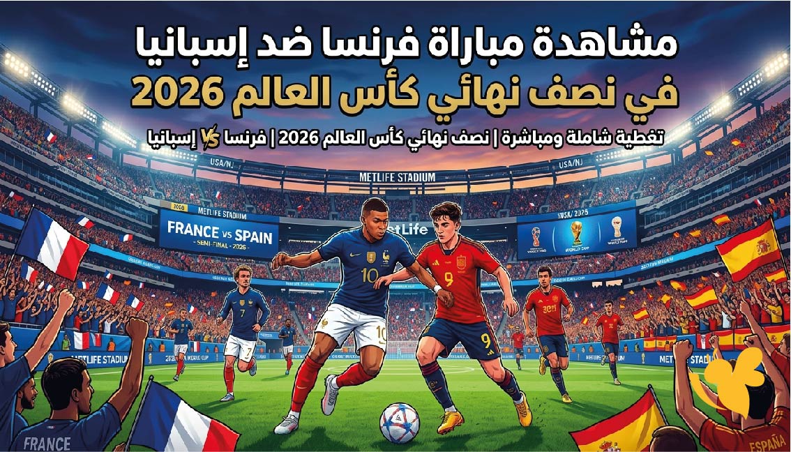 مباشر الآن.. مشاهدة مباراة فرنسا ضد إسبانيا في نصف نهائي كأس العالم 2026