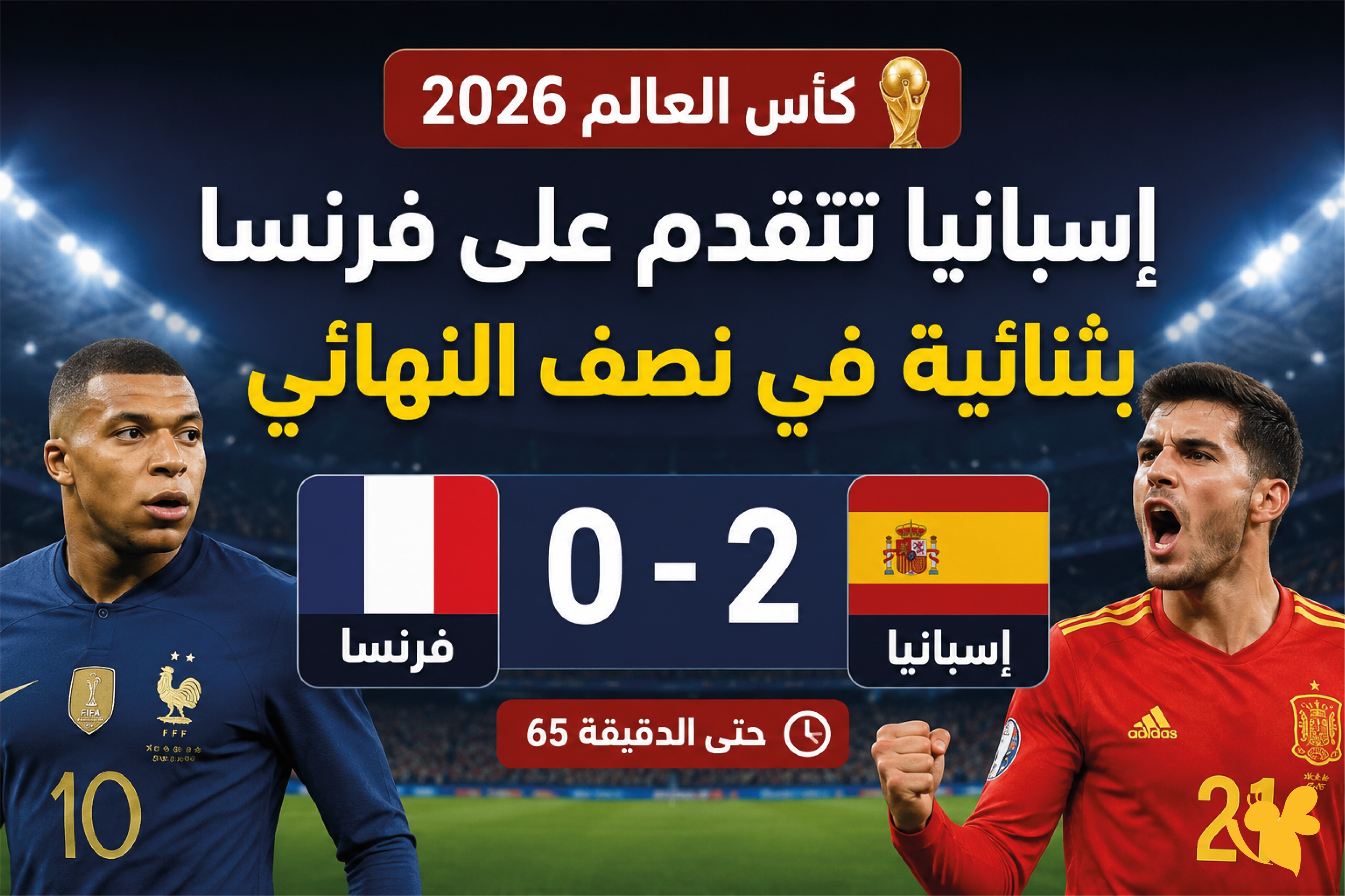 إسبانيا تقترب من نهائي كأس العالم 2026 بثنائية في شباك فرنسا