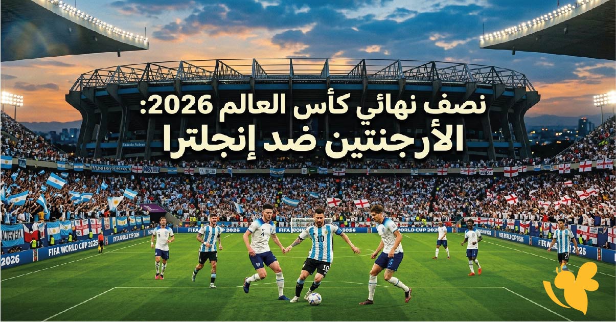 موعد مباراة الأرجنتين ضد إنجلترا في نصف نهائي كأس العالم 2026 والقنوات الناقلة بث مباشر