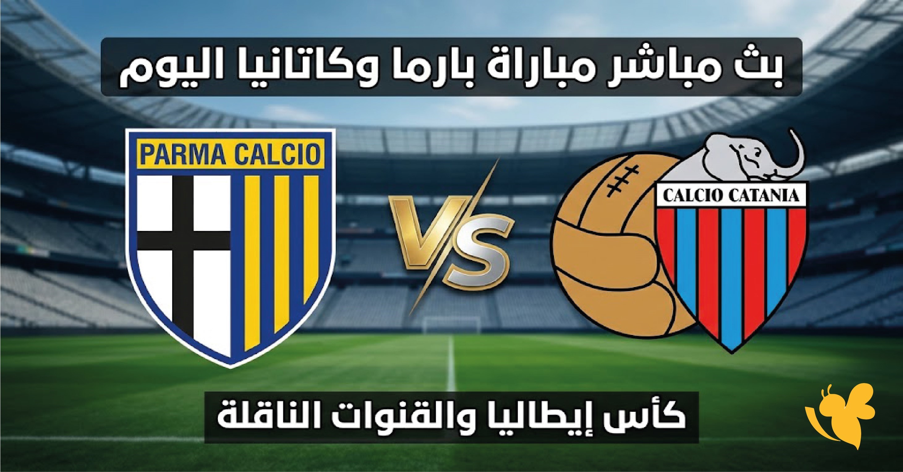 بث مباشر مباراة بارما ضد كاتانيا اليوم والقنوات الناقلة في كأس إيطاليا