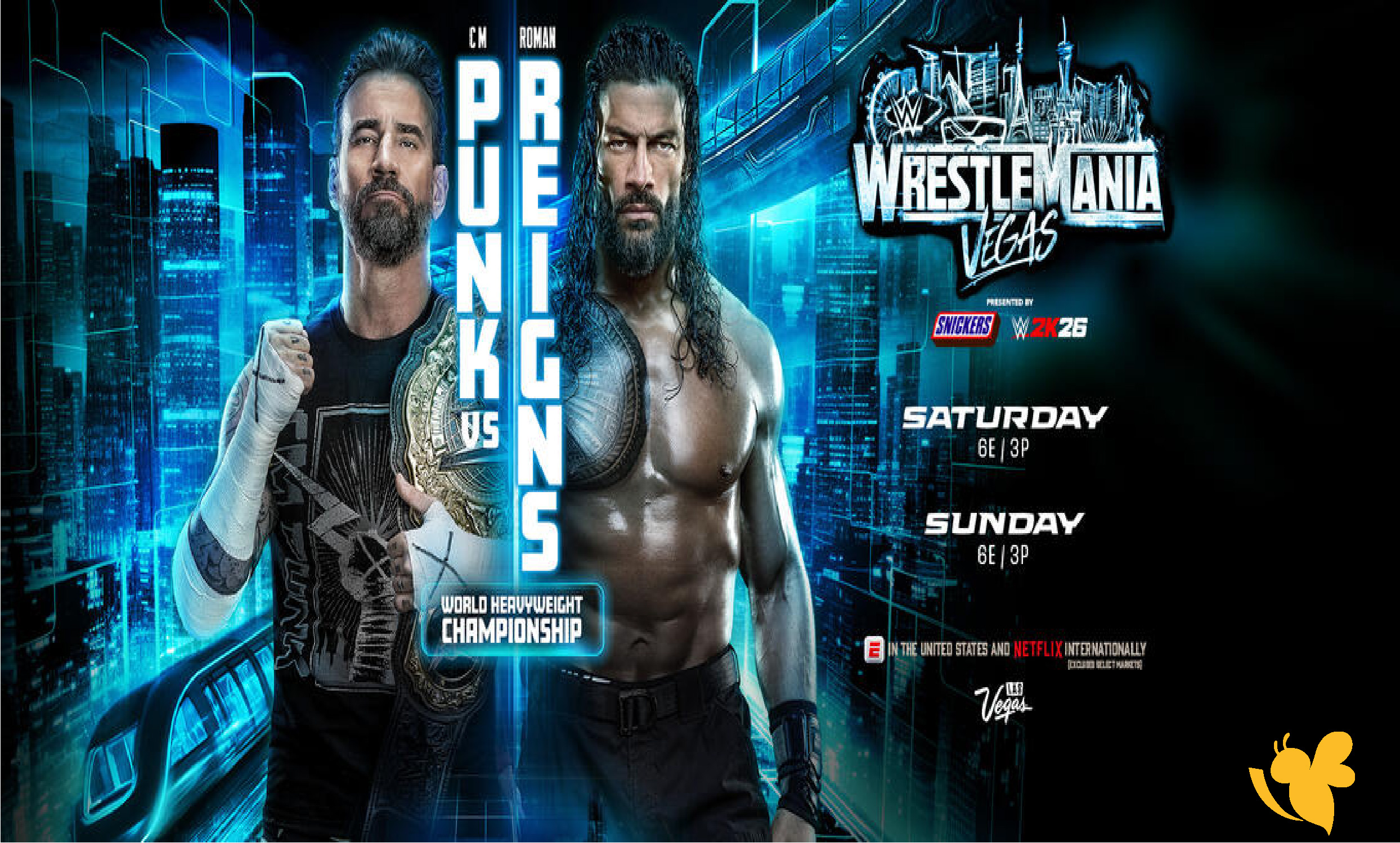 راسلمينيا 41: مواجهة العمالقة.. WrestleMania 41 الحدث الأضخم في تاريخ المصارعة الحرة