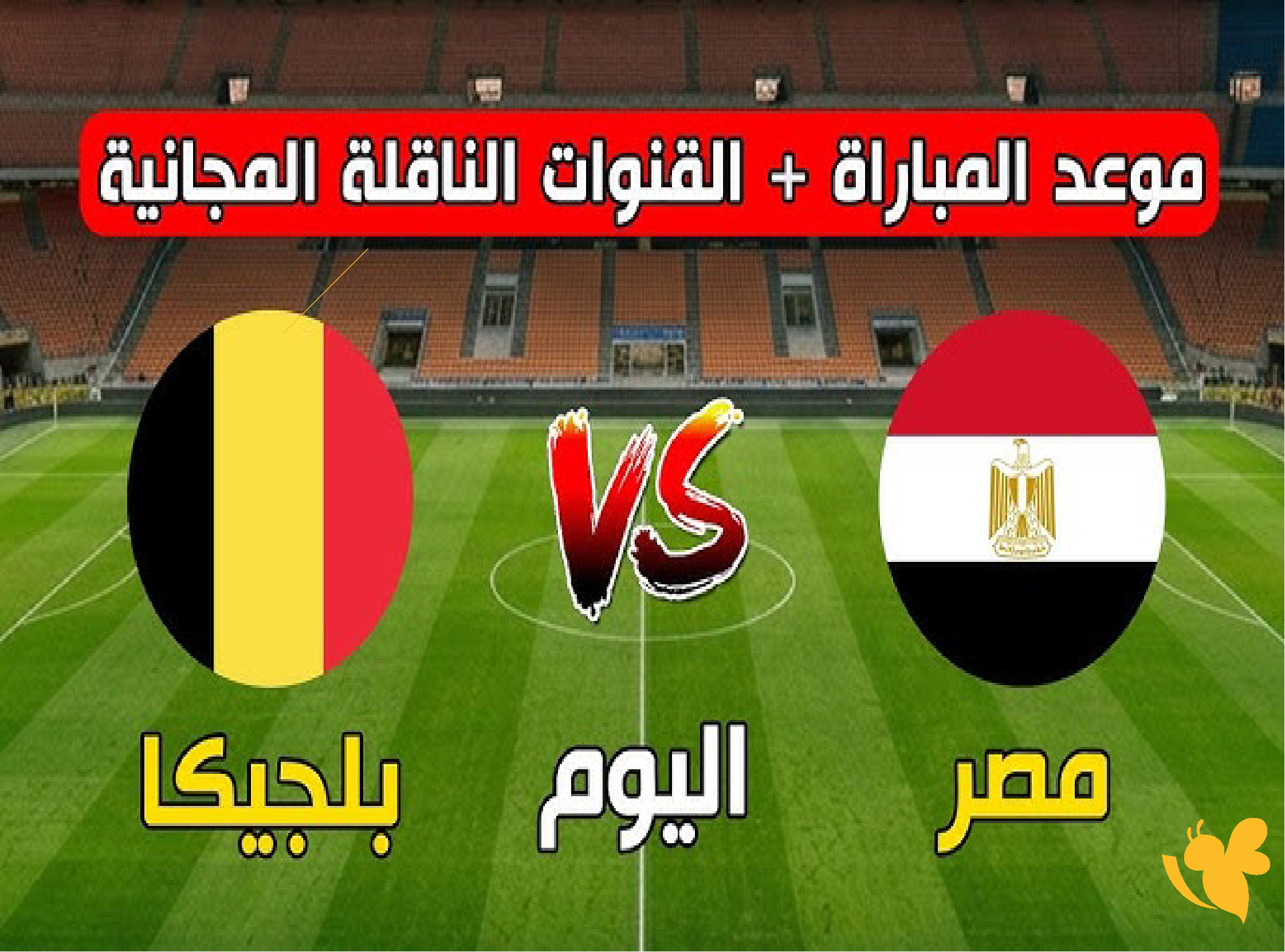 شاهدوا البث المباشر لمباراة مصر ضد بلجيكا في كأس العالم 2026