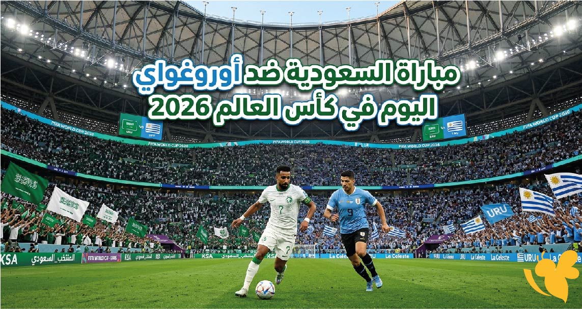 السعودية ضد أوروغواي اليوم: الموعد والقنوات الناقلة في كأس العالم 2026