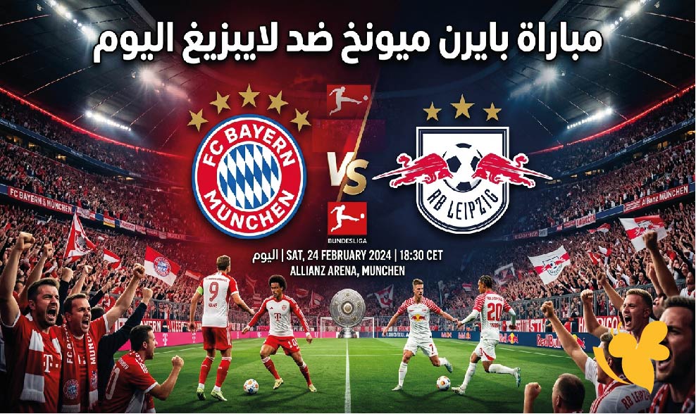 شاهد&nbsp;البث المباشر لمباراة بايرن ميونخ ضد لايبزيغ ودياً اليوم 2026