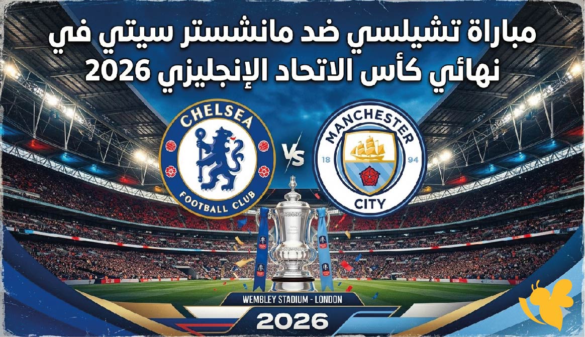 موعد مباراة تشيلسي ضد مانشستر سيتي في نهائي كأس الاتحاد الإنجليزي 2026 والقنوات الناقلة