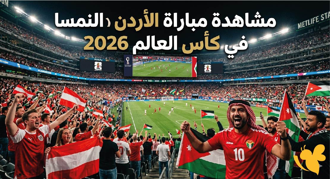 مشاهدة الأردن ضد النمسا الآن.. بث مباشر كأس العالم 2026 بجودة عالية مشاهدة الأردن ضد النمسا الآن.. بث مباشر كأس العالم 2026 بجودة عالية