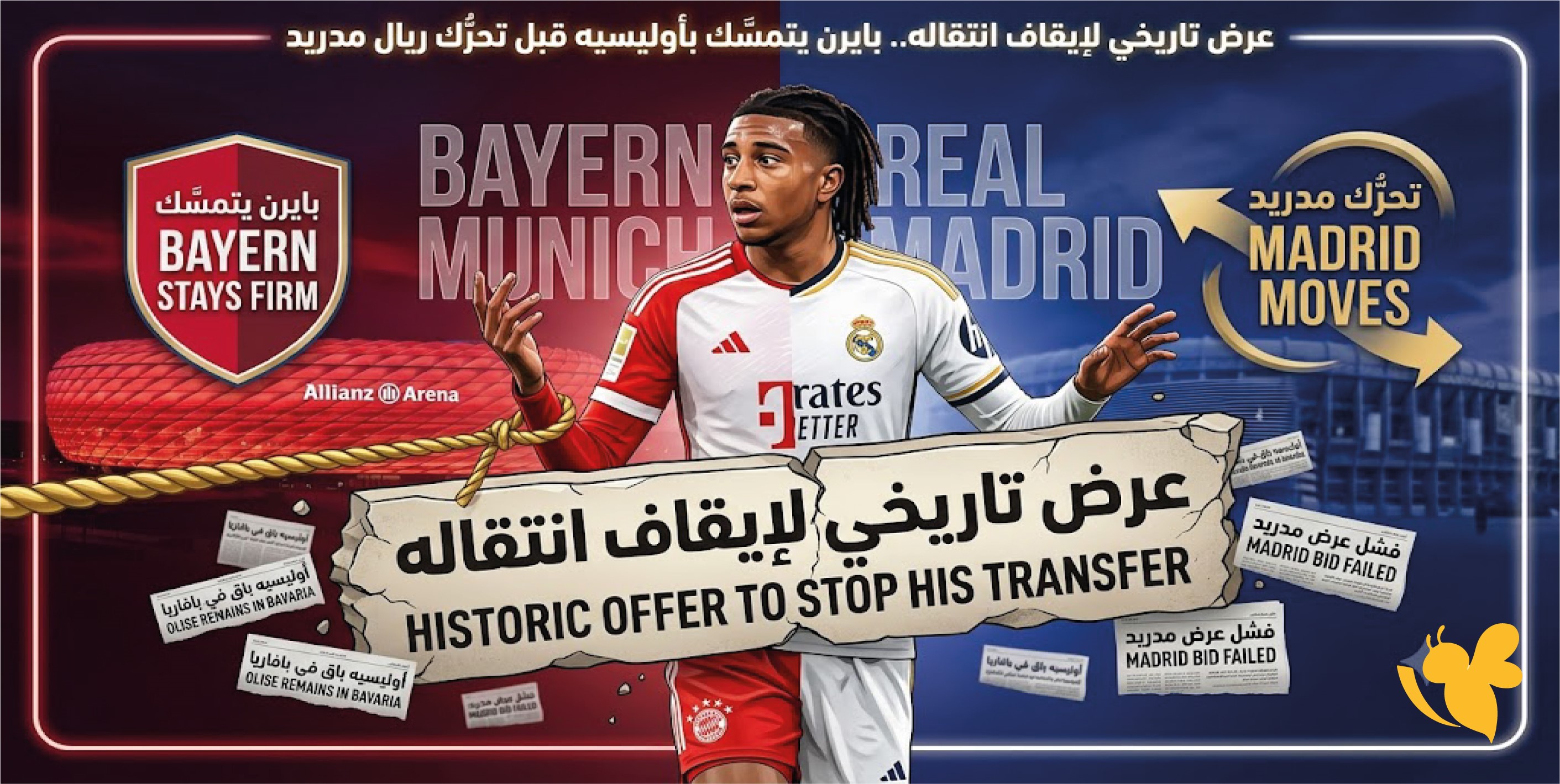 عرض تاريخي لإيقاف انتقاله.. بايرن يتمسك بأوليسيه قبل تحرك ريال مدريد عرض تاريخي لإيقاف انتقاله.. بايرن يتمسك بأوليسيه قبل تحرك ريال مدريد
