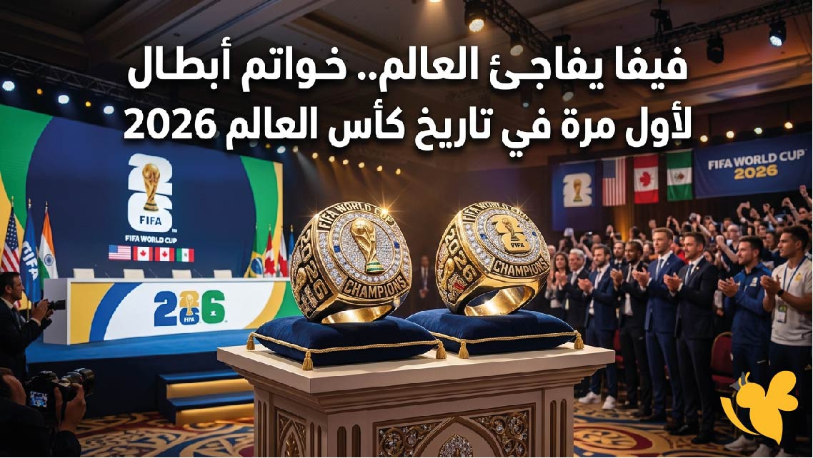 فيفا يفاجئ العالم.. خواتم أبطال لأول مرة في تاريخ كأس العالم 2026 فيفا يفاجئ العالم.. خواتم أبطال لأول مرة في تاريخ كأس العالم 2026