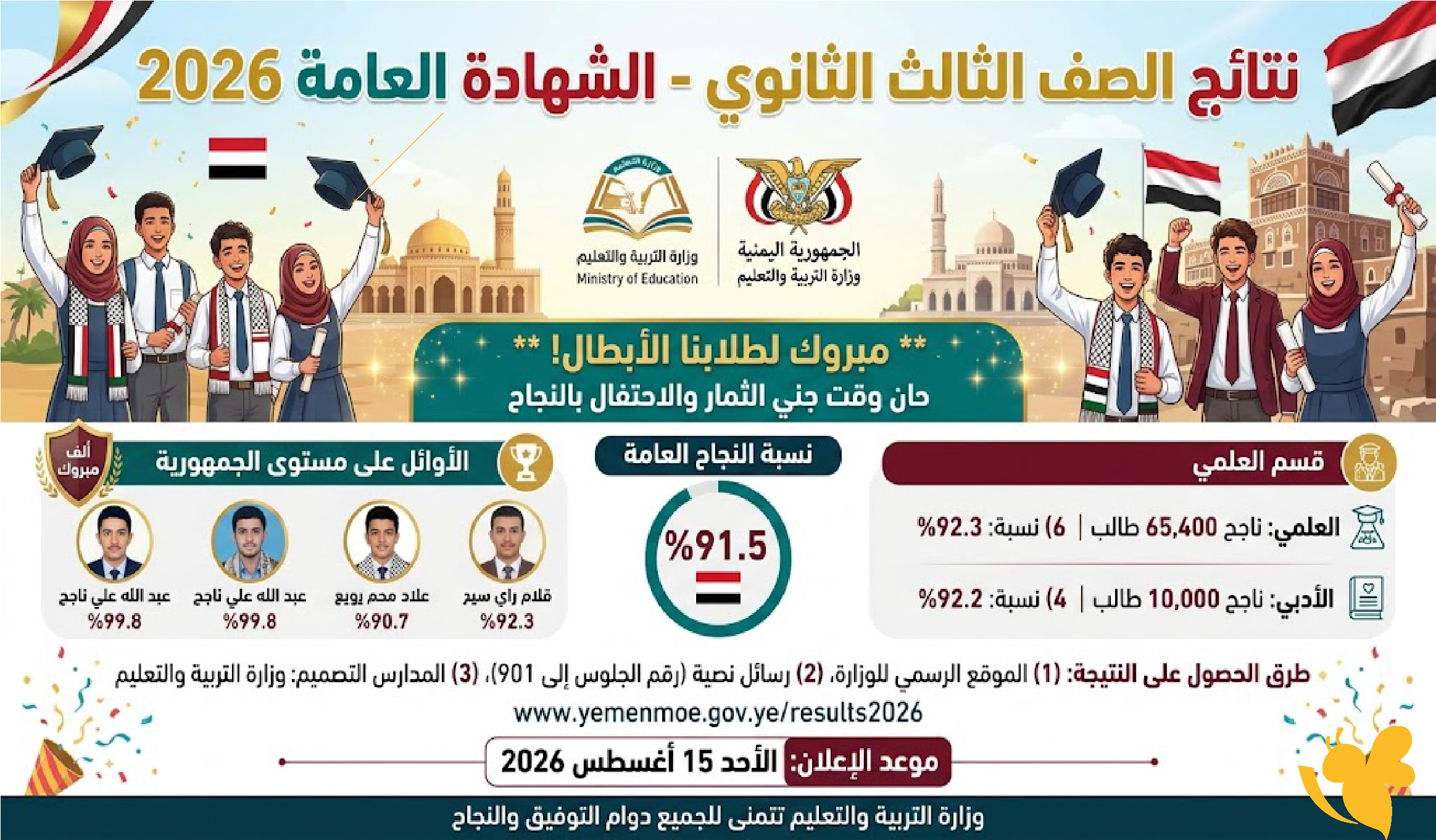 رابط وخطوات الحصول على نتائج الصف الثالث الثانوي 2026 فور صدورها