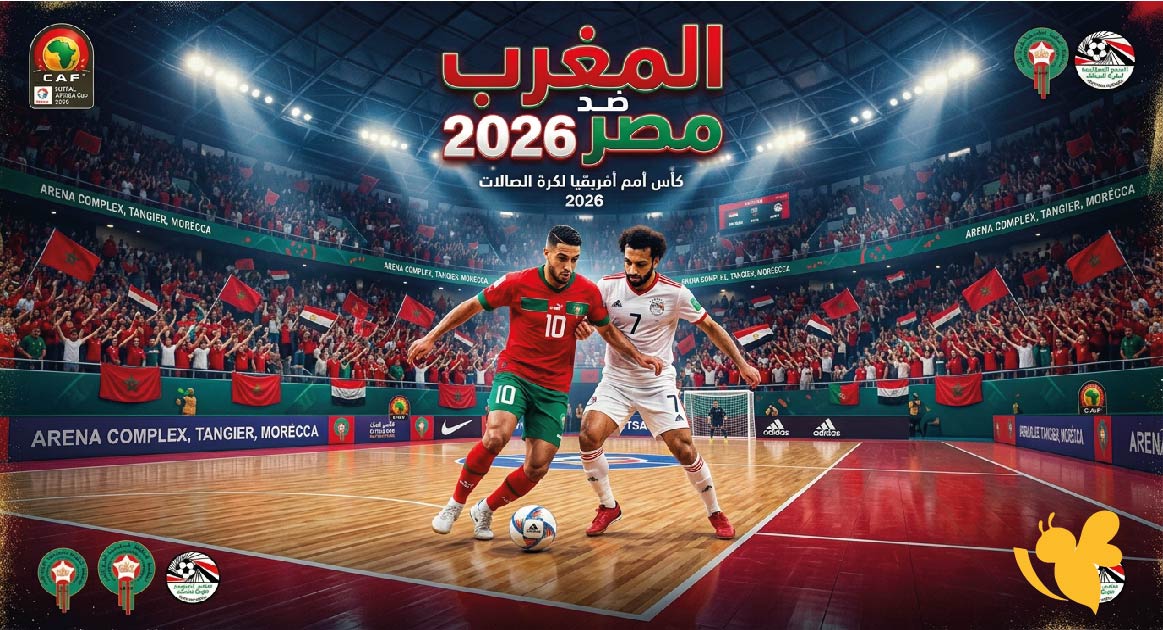 بث مباشر : شاهد مباراة المغرب ضد مصر اليوم في كرة الصالات 2026