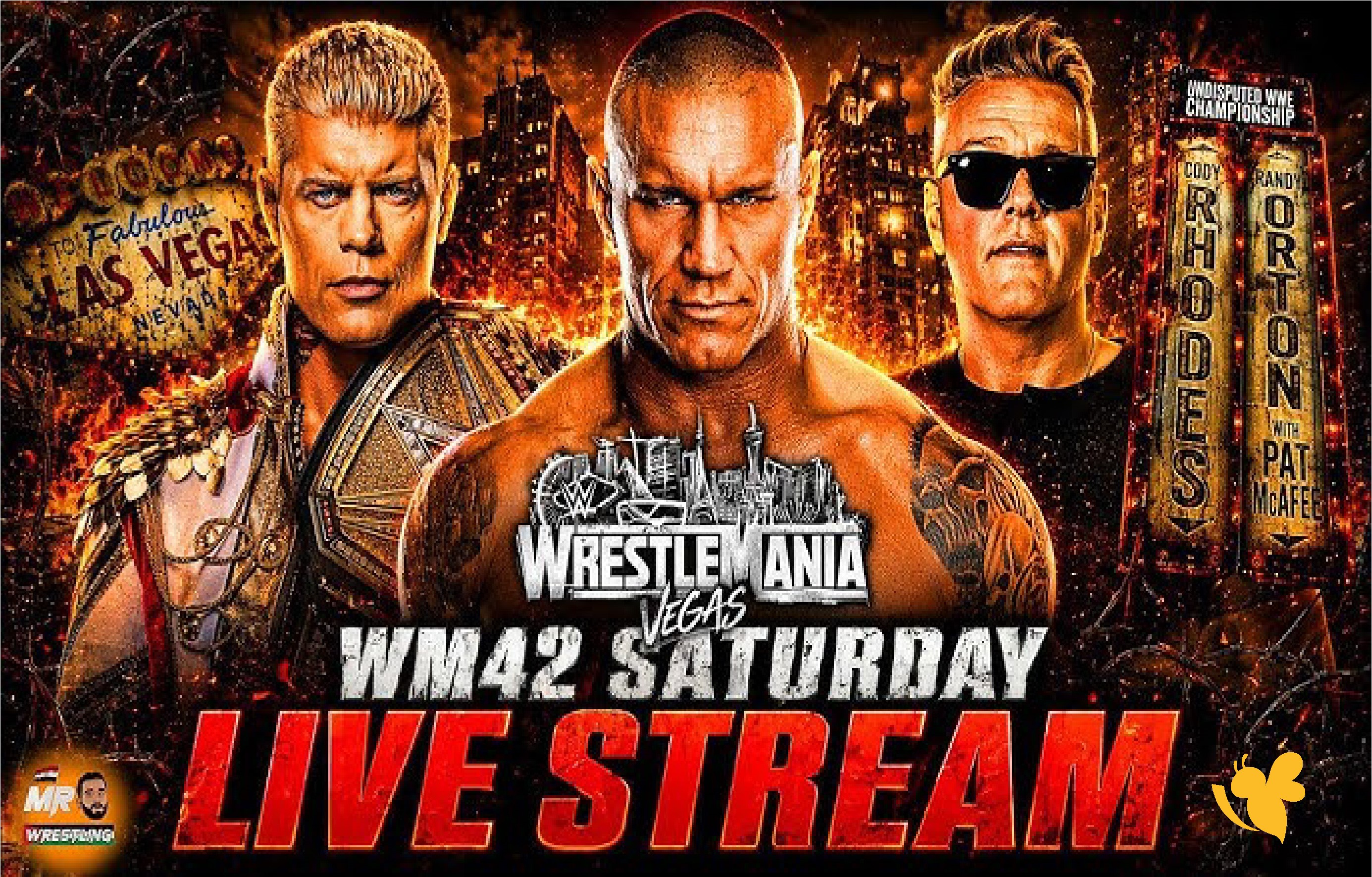 حصري الآن.. بث مباشر لليلة الثانية من WrestleMania 42 2026 أقوى عروض WWE