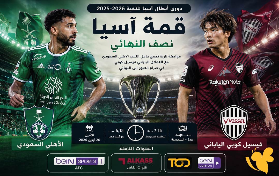تفاصيل مباراة الأهلي السعودي ضد فيسيل كوبي اليوم في دوري أبطال آسيا 2026