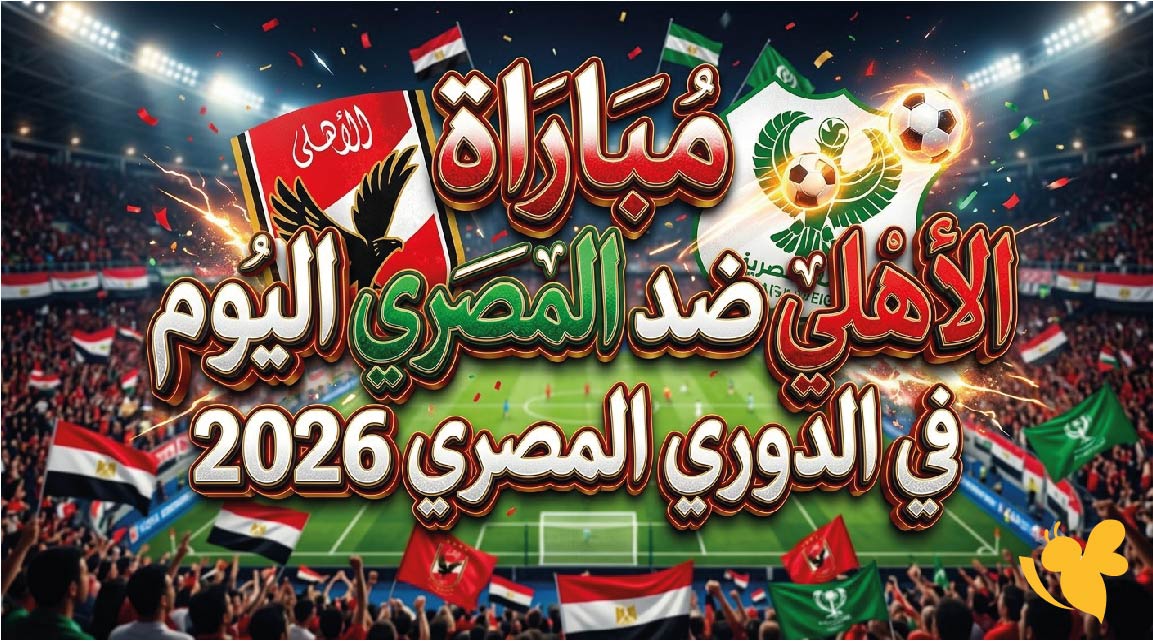 صراع اللقب يشتعل.. تفاصيل مباراة الأهلي ضد المصري اليوم في الدوري المصري 2026 صراع اللقب يشتعل.. تفاصيل مباراة الأهلي ضد المصري اليوم في الدوري المصري 2026