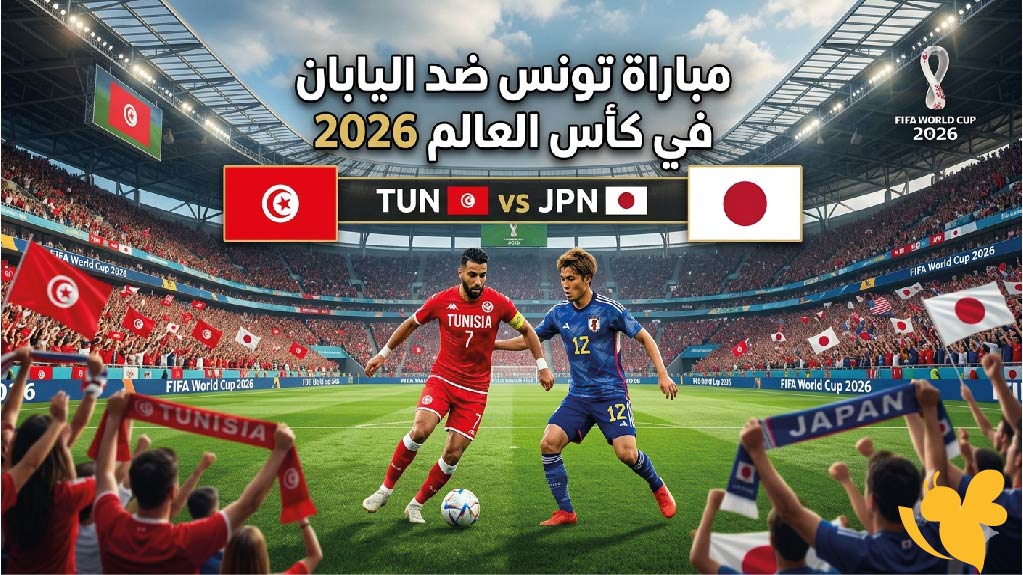 موعد مباراة تونس ضد اليابان في كأس العالم 2026 والقنوات الناقلة