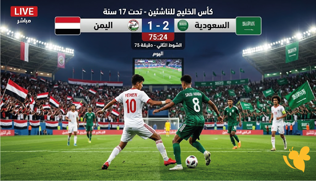 لايف مباراة اليمن ضد السعودية اليوم.. مشاهدة مباشرة في كأس الخليج للناشئين