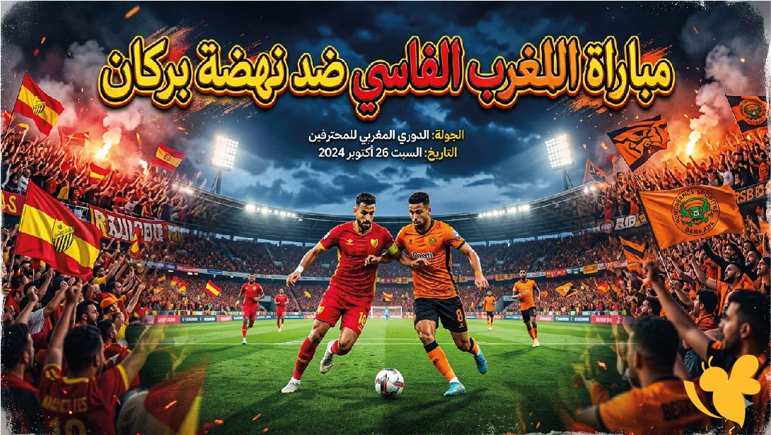 موعد مباراة المغرب الفاسي ضد نهضة بركان والقنوات الناقلة في الدوري المغربي