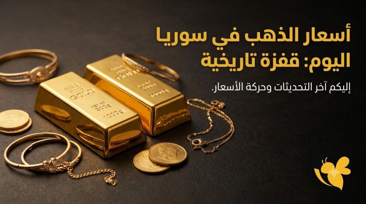 ارتفاع أسعار الذهب في سوريا اليوم.. تعرف على أحدث أسعار الأعيرة والأونصة