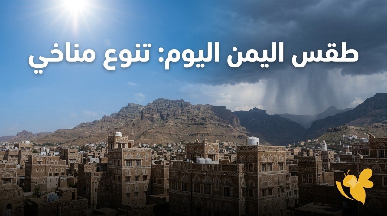 الأرصاد يحذر.. طقس اليمن اليوم بين أمطار غزيرة ودرجات حرارة مرتفعة الأرصاد يحذر.. طقس اليمن اليوم بين أمطار غزيرة ودرجات حرارة مرتفعة
