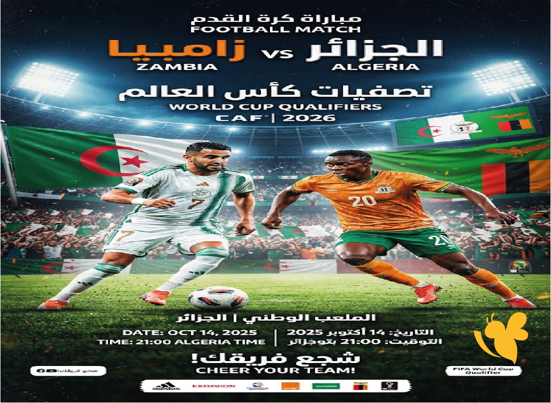 كل ما تريد معرفته عن مباراة الجزائر وزامبيا.. الموعد والقنوات الناقلة
