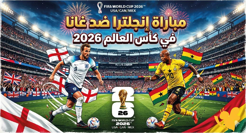 كل ما تريد معرفته عن مباراة إنجلترا ضد غانا اليوم في كاس العالم 2026