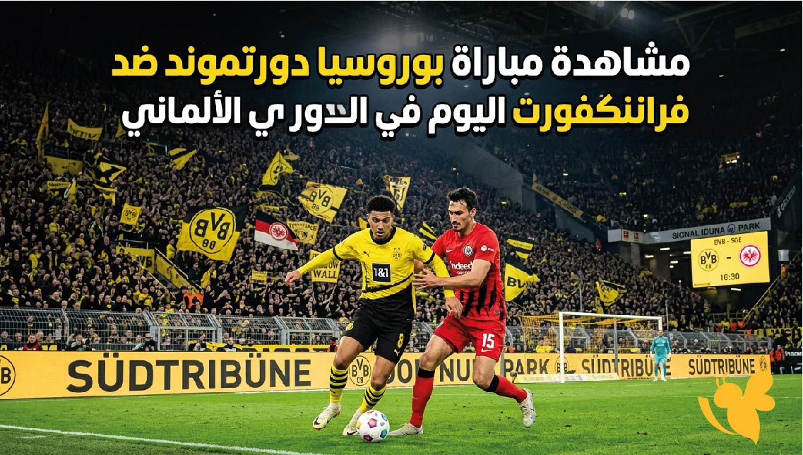 بث مباشر : مشاهدة مباراة بوروسيا دورتموند ضد فرانكفورت اليوم في الدوري الألماني