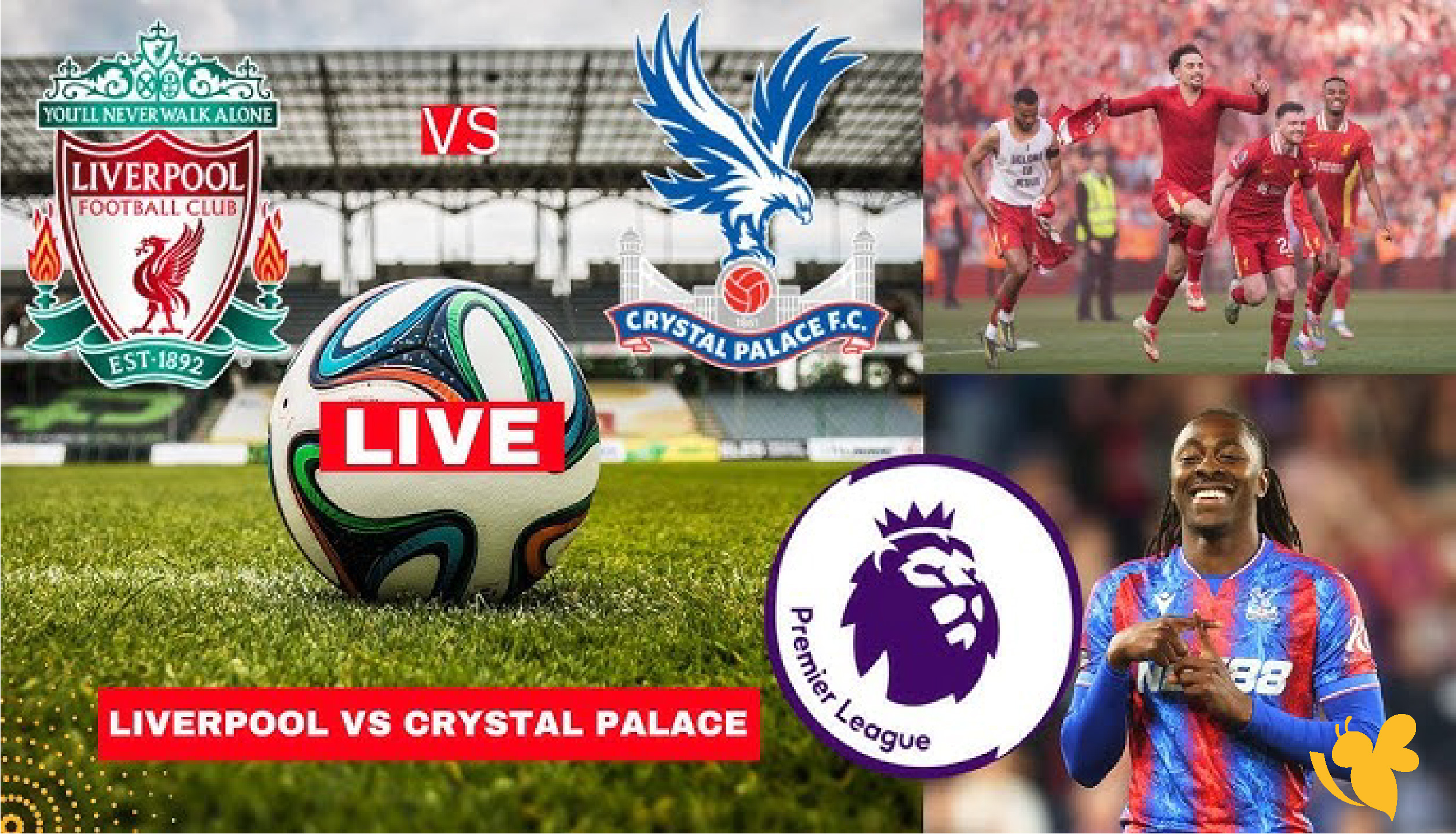 متابعة حية مباراة ليفربول ضد كريستال بالاس بث مباشر في&nbsp;الدوري الإنجليزي