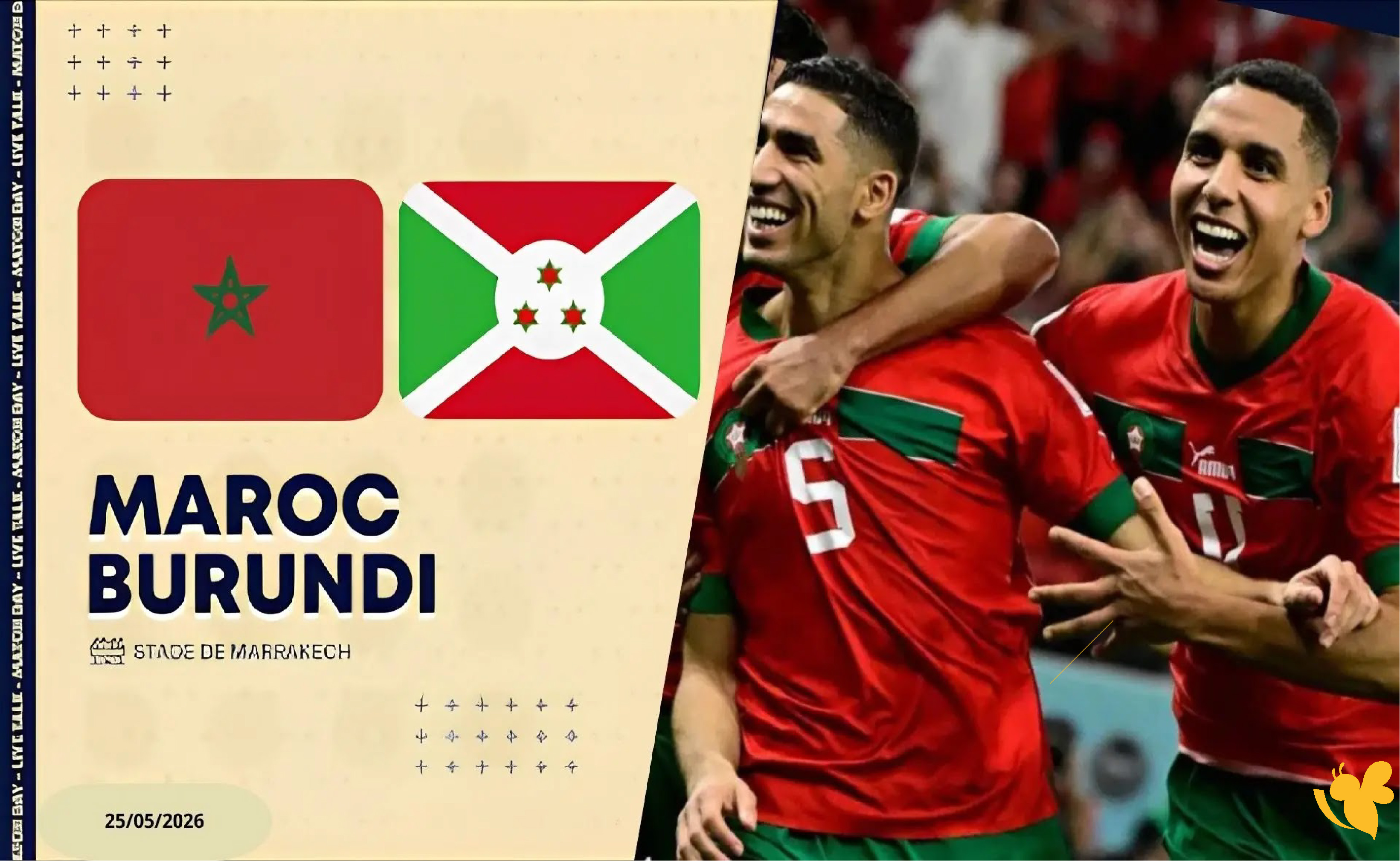 حصريًا بث مباشر مباراة المغرب ضد بوروندي الودية اليوم الأثنين 25/مايو/2026