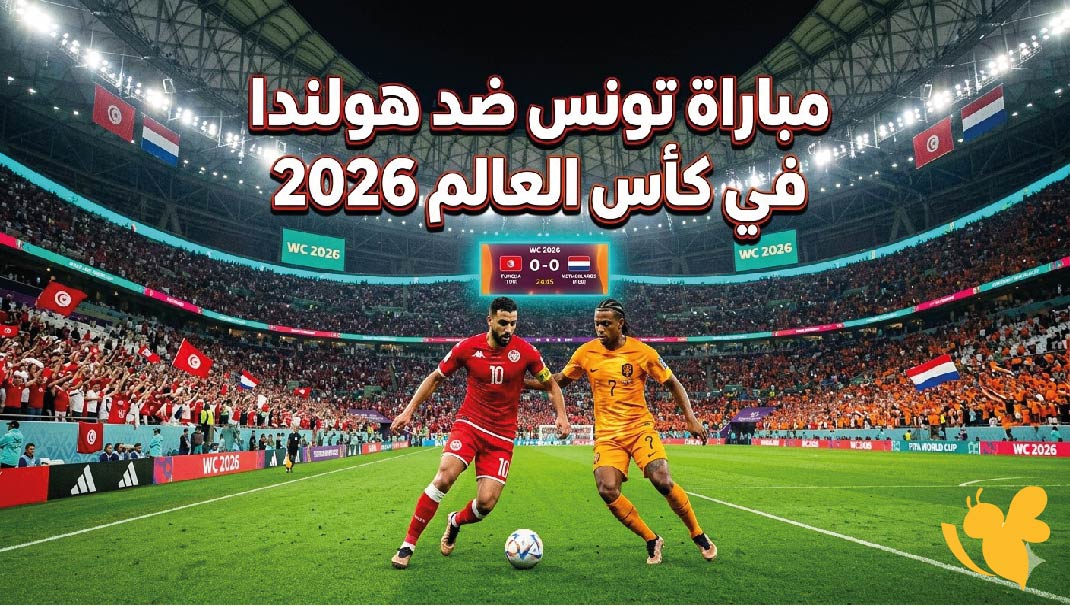 موعد مباراة تونس ضد هولندا اليوم في كأس العالم 2026 والقنوات الناقلة